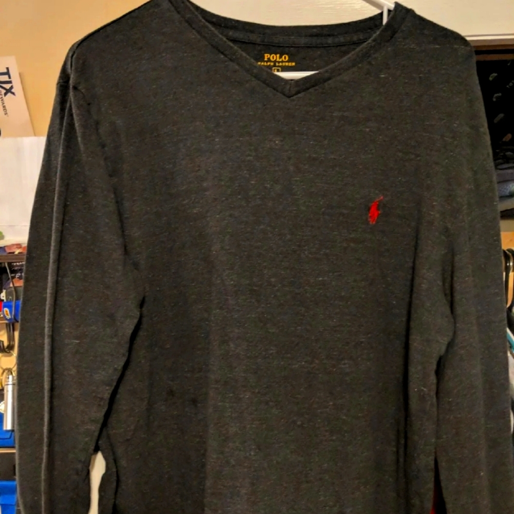 Long sleeve polo shirt